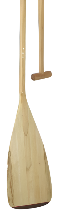 Economy 10° Canoe Paddle – 7-Ply Cambered Blade with 10° Bent Basswood Shaft, Maple Grip, 46″–54″