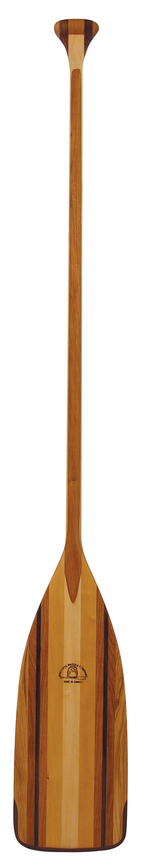 Grey Owl Sugar Island Touring Canoe Paddle – Cambered 22″ Blade, Black Cherry & Walnut, 52–66