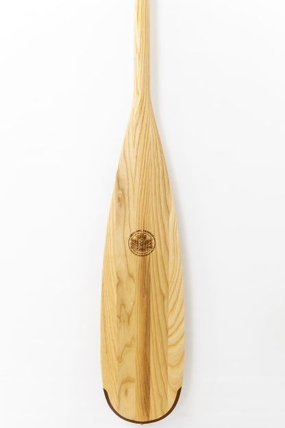 Beavertail Canoe Paddle – Traditional Solid Ash Paddle for Deep Water (54″–66″)