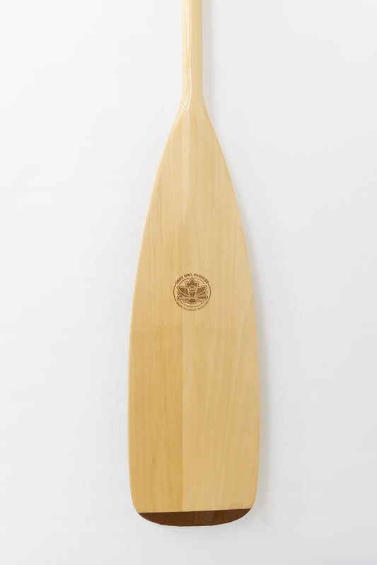 Grey Owl Scout Canoe Paddle – Entry-Level Basswood, Cambered Blade, Sizes 51″–63″