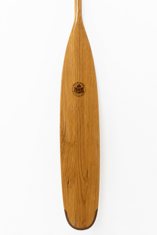 Plume Canoe Paddle – Lightweight Cherry Wood Paddle for Solo & Tandem Use (54″–66″)